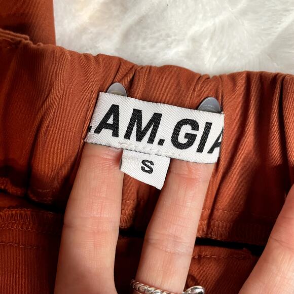 I AM GIA Cobain Burnt Orange Jogger High Waist Dress Pants Small Revolve - Picture 6 of 6